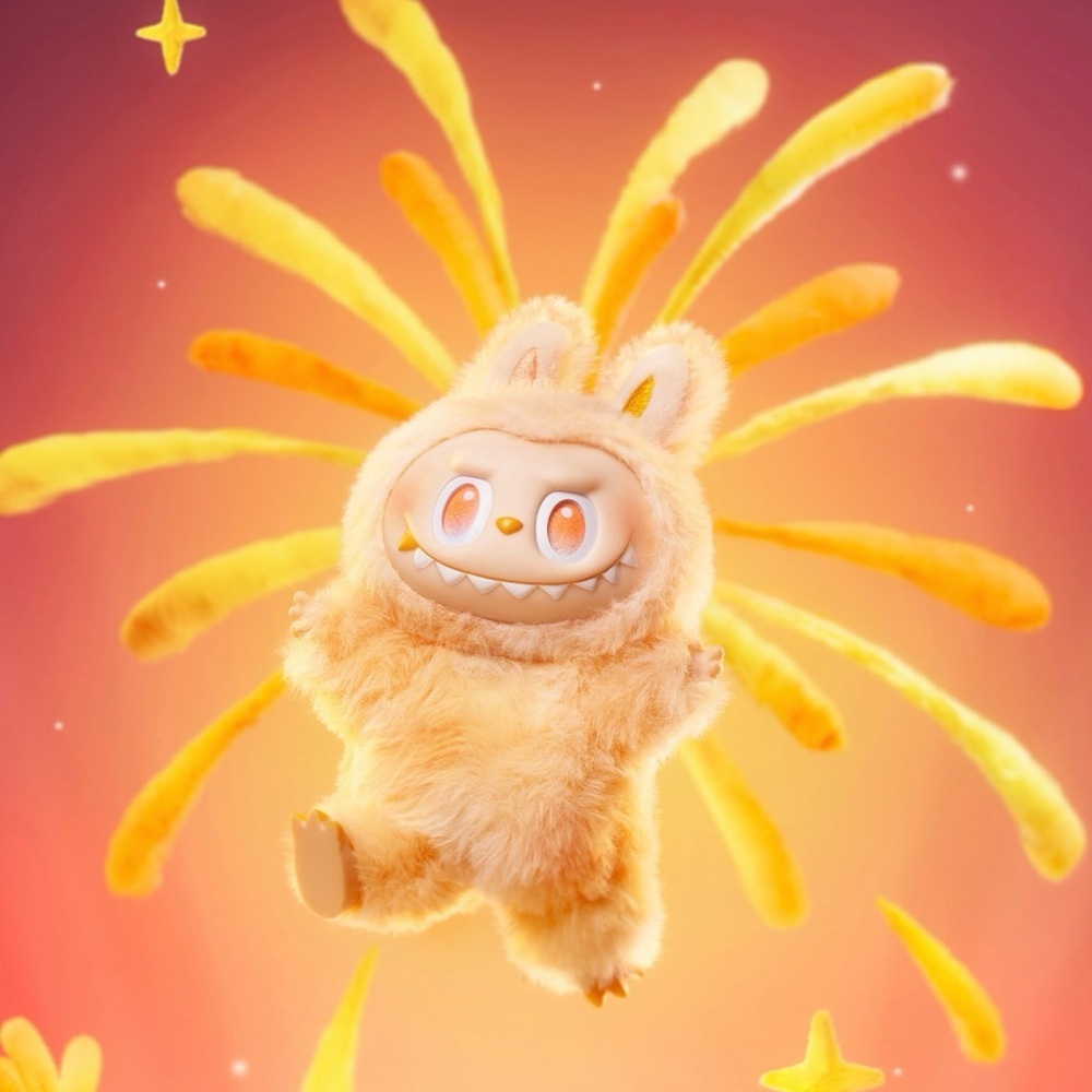 Pop Mart The Monsters Big Into Energy (BIE) Vinyl Face Plush Pendant - Happiness